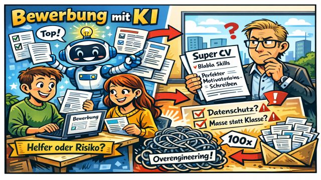 Bewerbende freuen sich über die mit KI generierten Bewerbungen, Arbeitgebervertreter eher nicht.